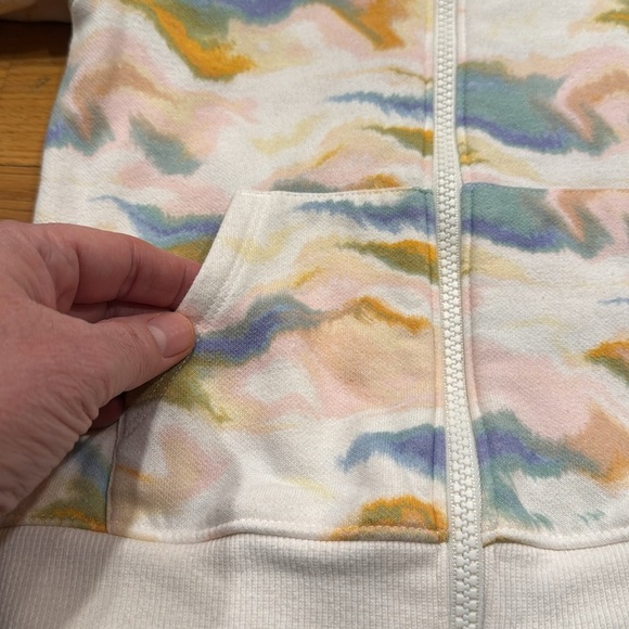 Cat & Jack zip -up tie dye hoodie sweatshirt size 4T, - Picture 6 of 9